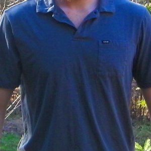 Hurley Collared Blue T-shirt